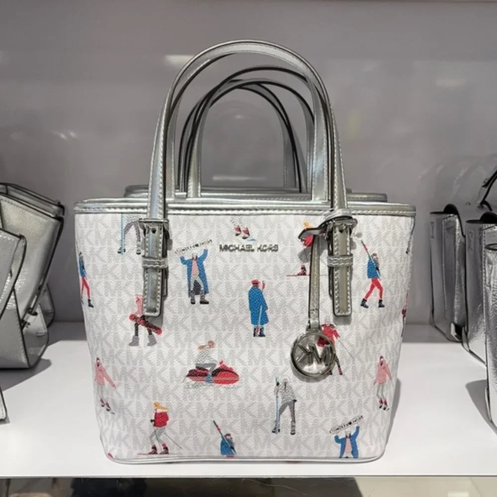 Michael Kors Jet Set Girls XS Convertible Satchel Bright White